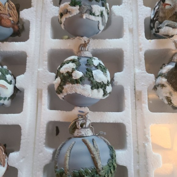 Vintage Bradford Edition Wolf Christmas Ornaments 1999 Eyes of the Wild - Picture 10 of 16